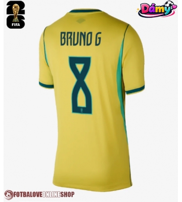 Brazílie Bruno Guimaraes #8 Domácí Dres pro Dámy MS 2026 Krátkým Rukávem
